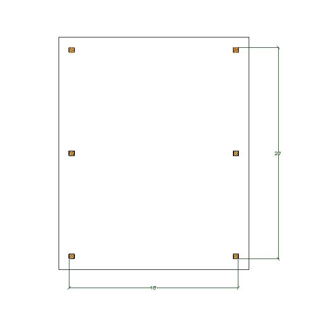 16'x20' Garden Pavilion Plans , Outdoor Gazebo Blueprints , Traditional Style Carports floor plan