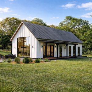 Modern Scandinavian Two Bedroom Cabin Plan