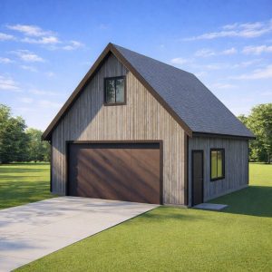 Two Car Garage Plan with Loft