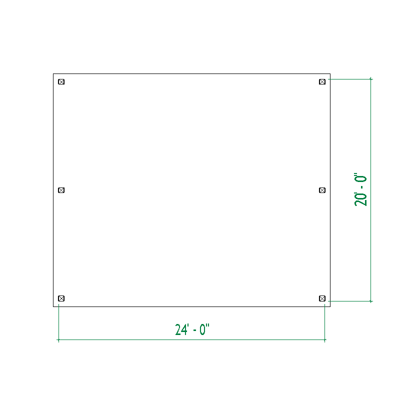 24’x20’ Wooden Pavilion plans PDF, Garden Outdoor Shelter Blueprint pavilion