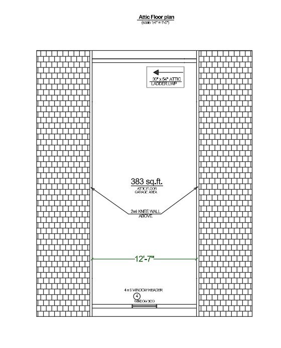 Two Car Garage Plan with Loft