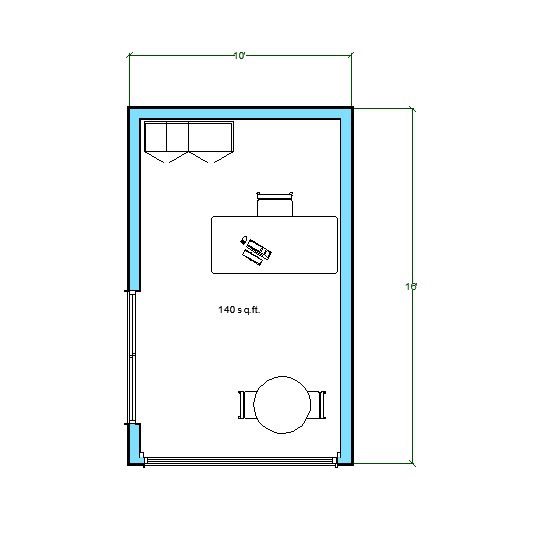 Backyard Office Studio Shed Plans, 10'x16' Modern Garden Room ,Modular Small House Workspace studio