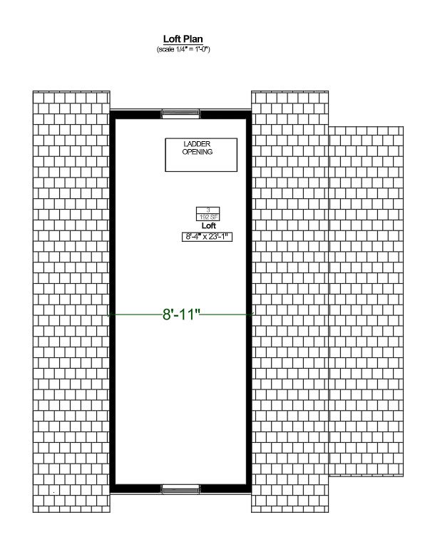 One Car Garage Plans with Loft & Covered Porch