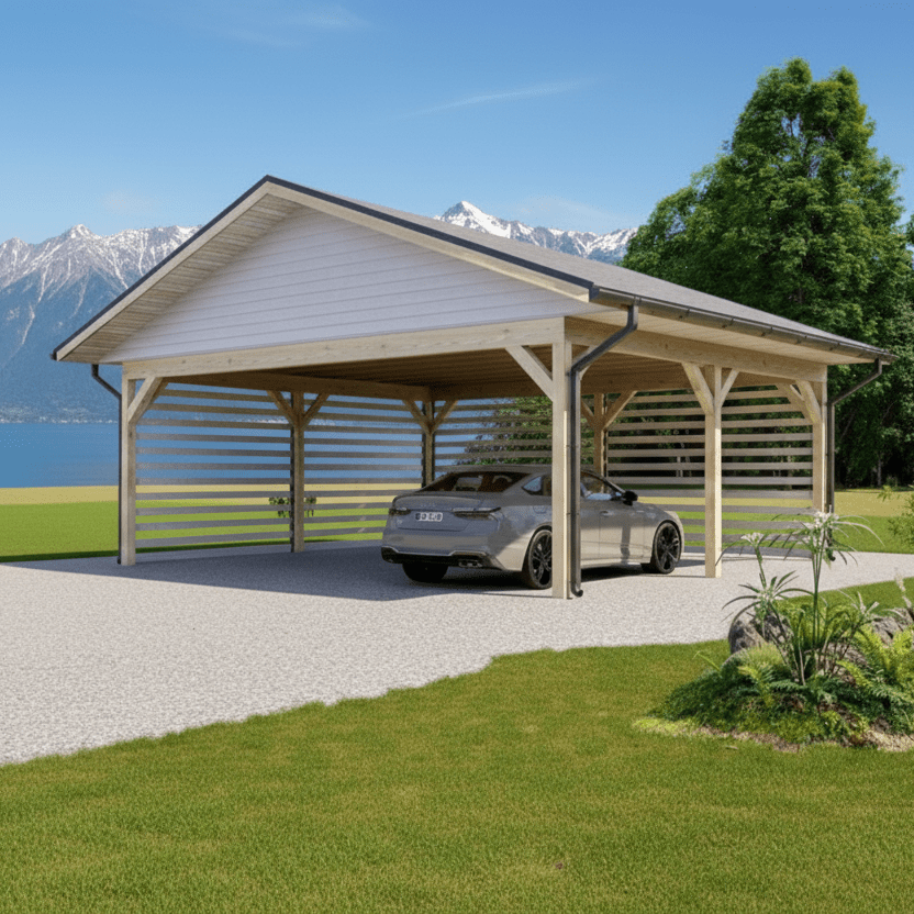 24'x24' Carport plans/ Outdoor Shelter visual