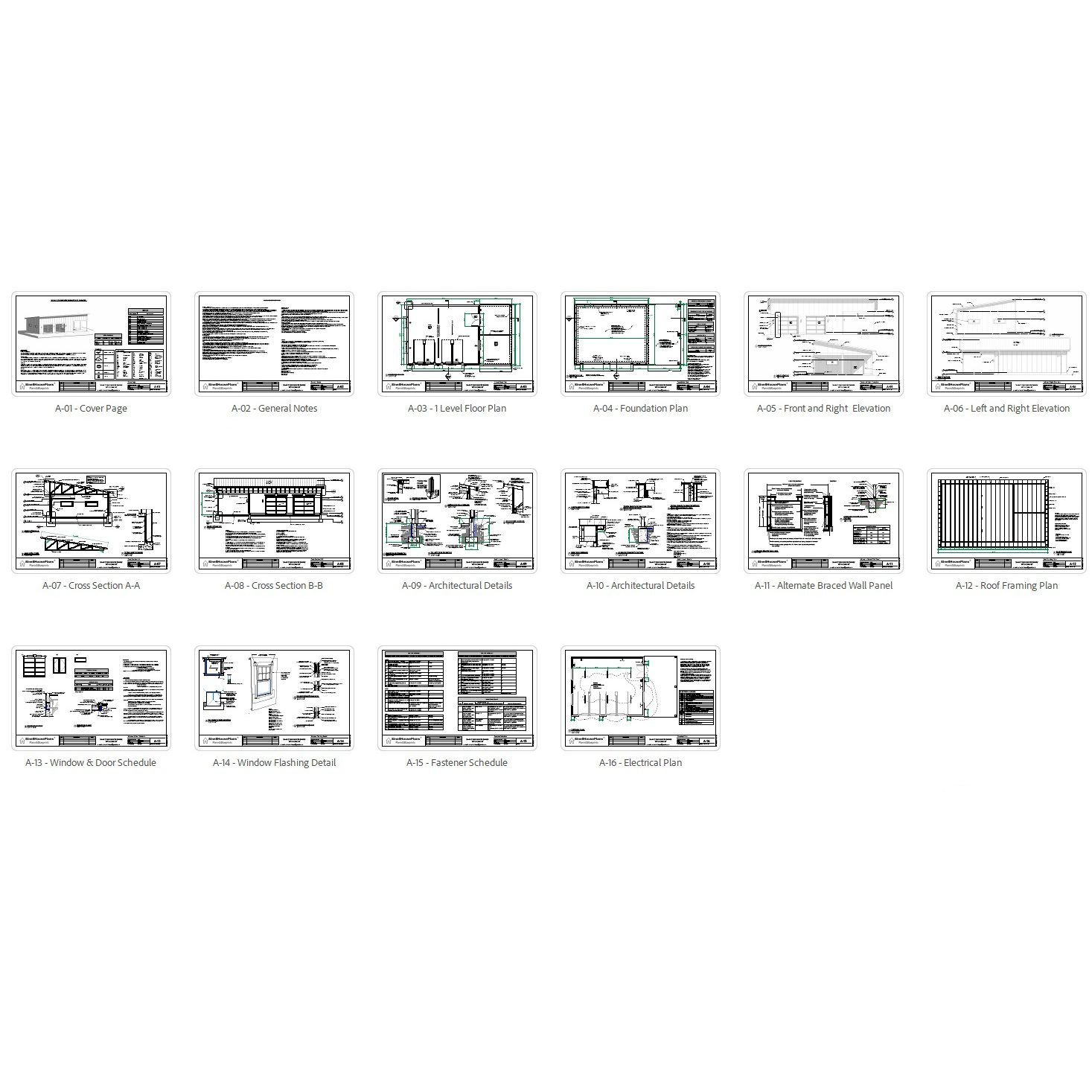 2 Car Garage Plan with Carport – Modern Design - Sinelplans.com