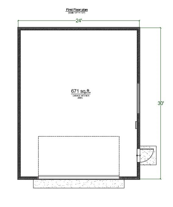 Two Car Garage Plan with Loft