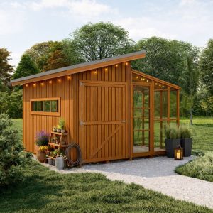 Greenhouse Shed Plans, 11'x12' Compact Backyard Garden Storage visual