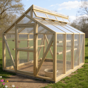 8' x 10' Framed Greenhouse Plans: Cheap DIY Greenhouse for Cold Climates visual