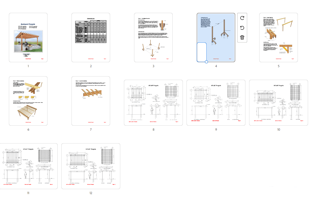Pergola Plans: 5-in-1 DIY Complete Plans To Build A Garden Backyard Shelter
